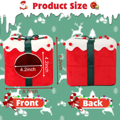 YUEPET Christmas Guinea Pig Hideout front view highlights compact space for small pets.