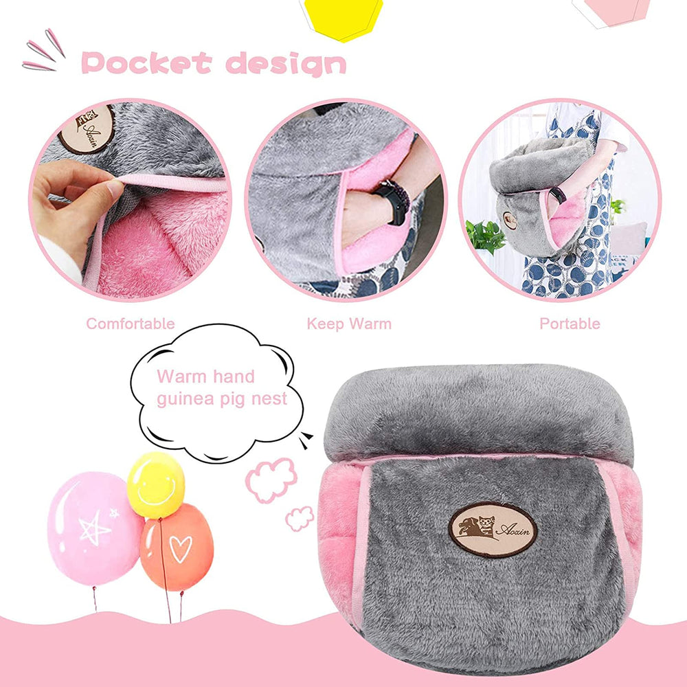 YUEPET cuddle cave size dimensions help you confirm fit for small pets.