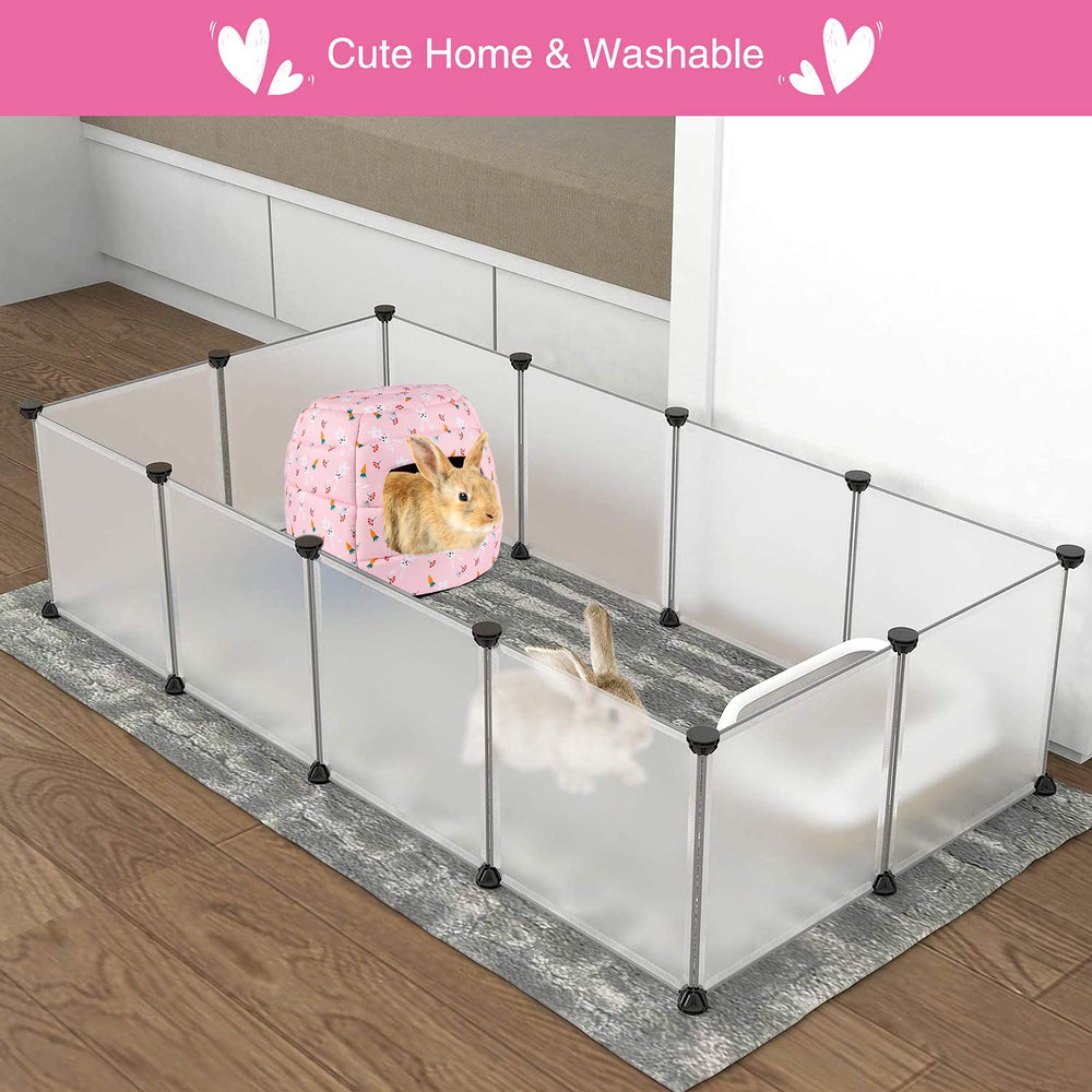 YUEPET cartoon pattern fabric featuring rabbits carrots for indoor charm