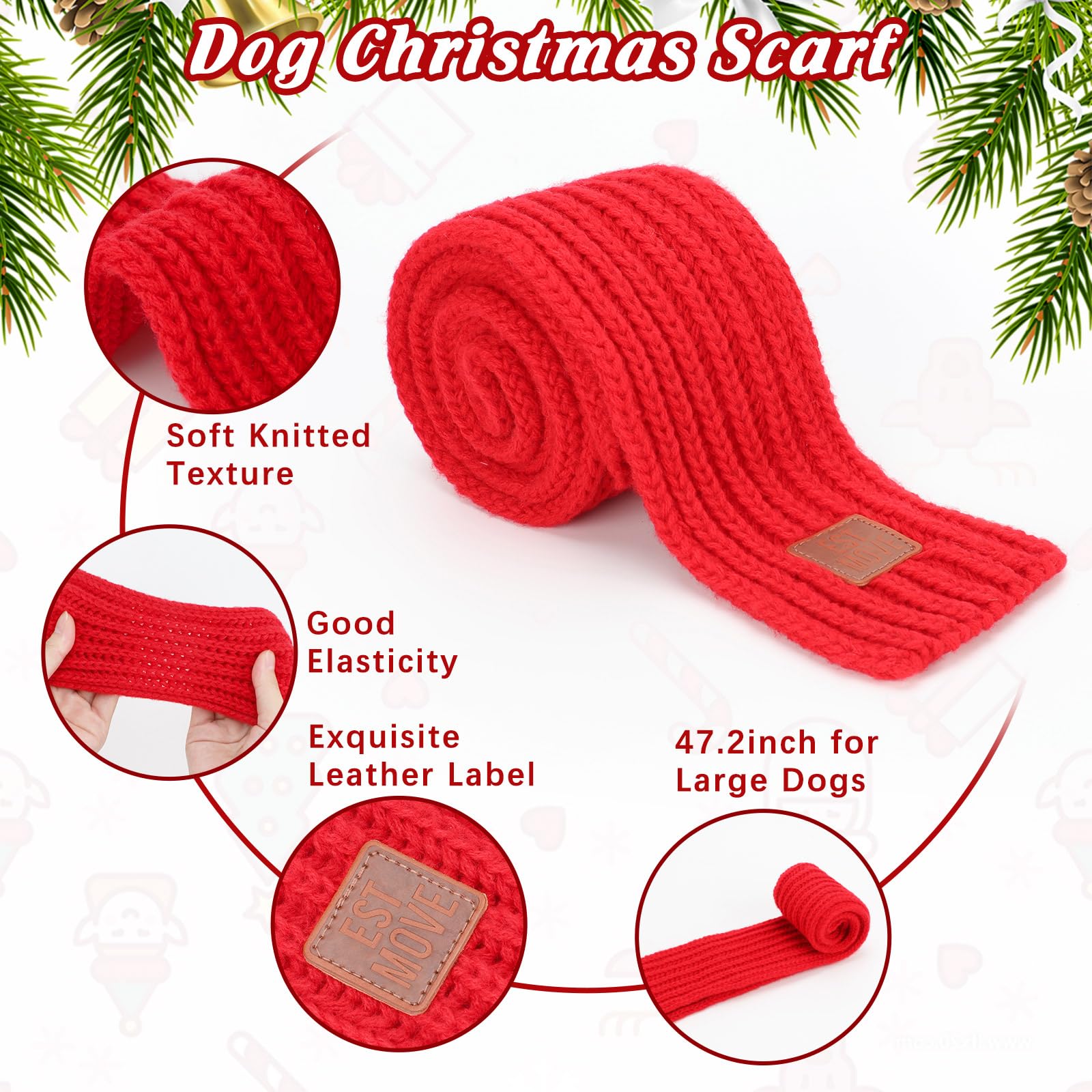 YUEPET 2-piece set on dog for adorable holiday photos.