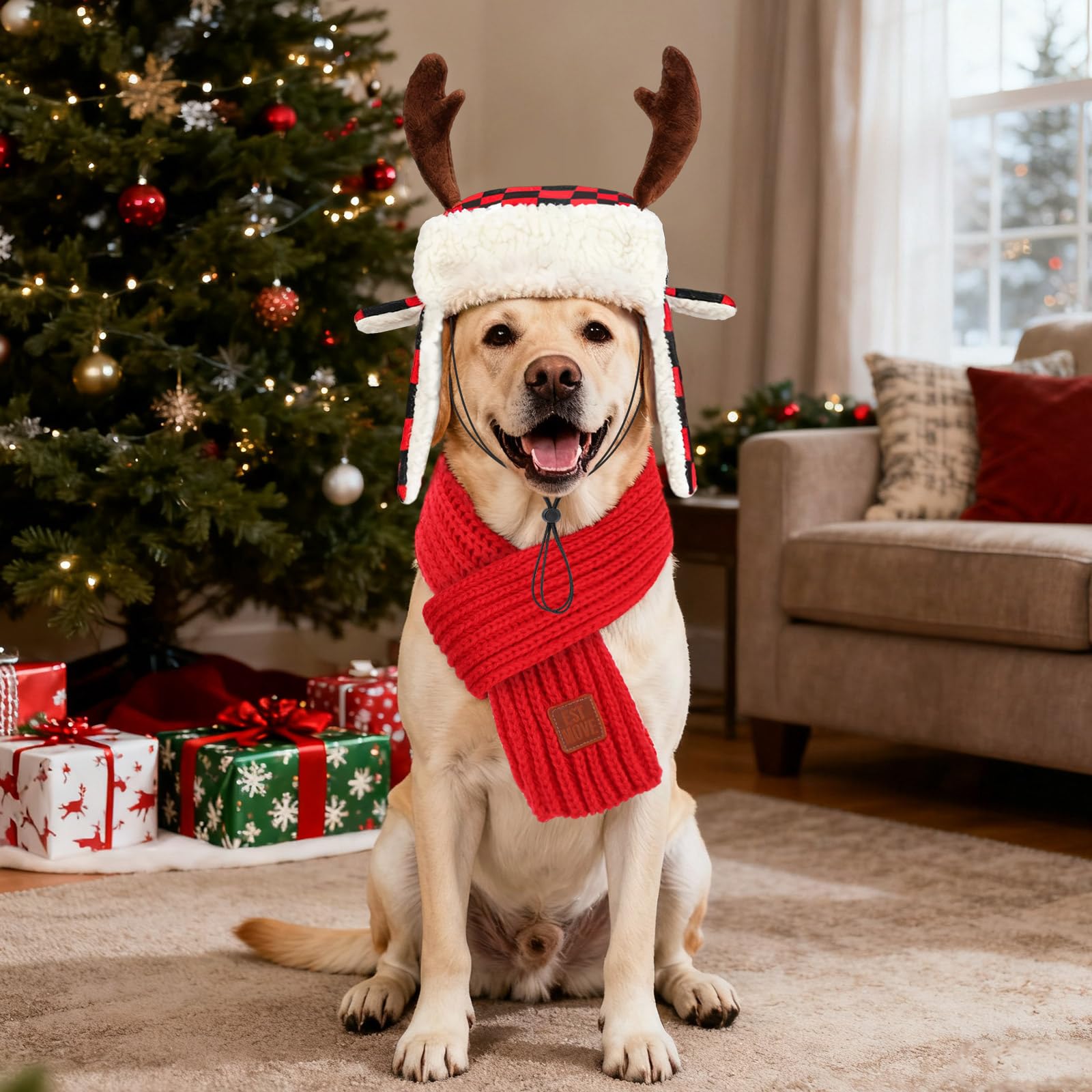YUEPET available sizes S, M, L for a snug dog fit.