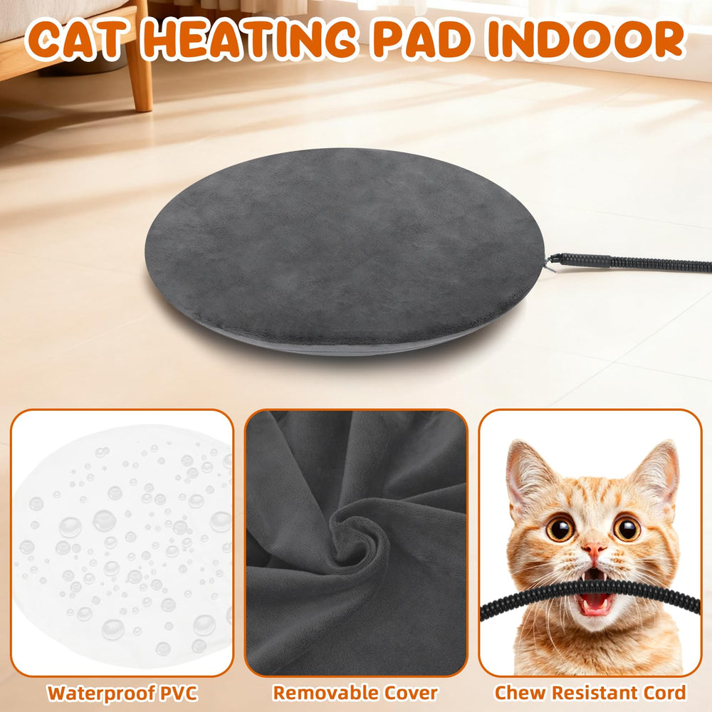 YUEPET heated pad detail, adjustable temperature for personalized comfort.