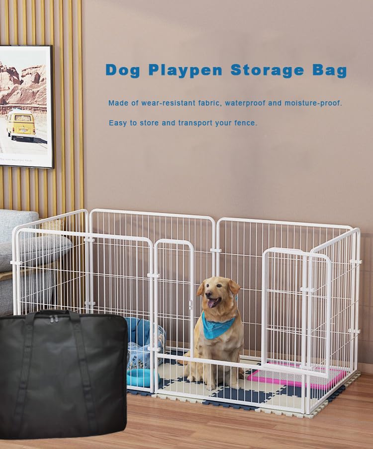 YUFYIG 24in dog playpen storage bag double zippers for flexible access