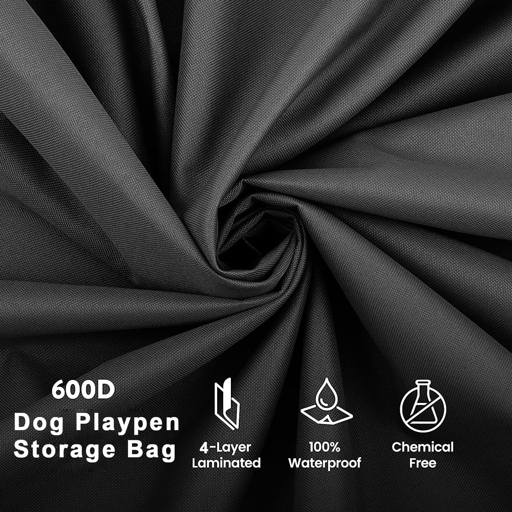 YUFYIG 24in dog playpen storage bag retractable strap enables shoulder carry during trips