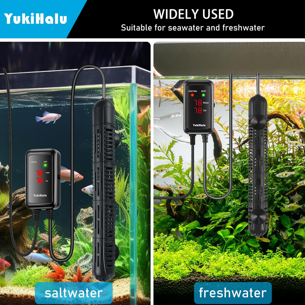 YukiHalu LED display clearly shows current and target temperatures
