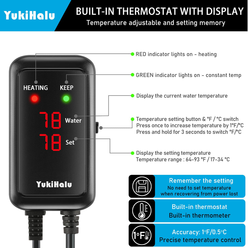 SET button switches Celsius/Fahrenheit for flexible temperature reading