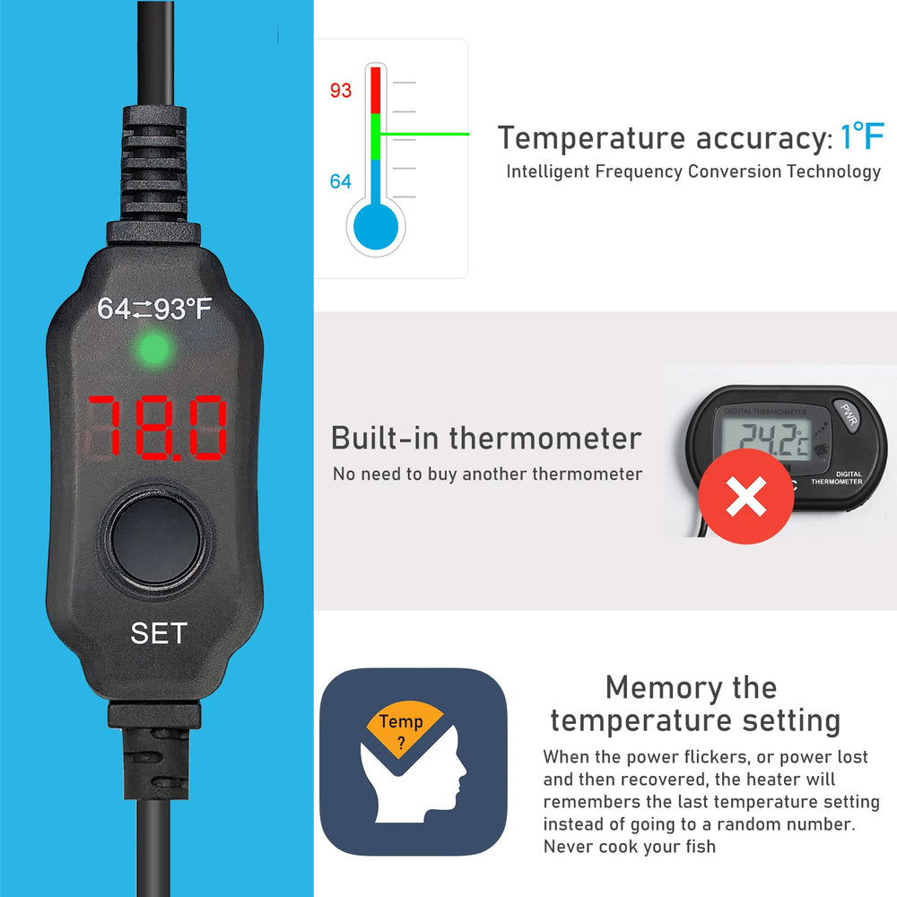 YukiHalu LED display closeup highlighting temperature readout