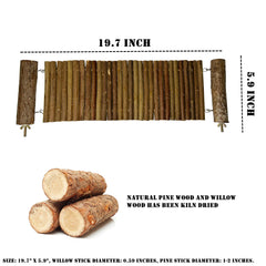 Yulexpy small-animal climbing toy offers natural wood fun in cages