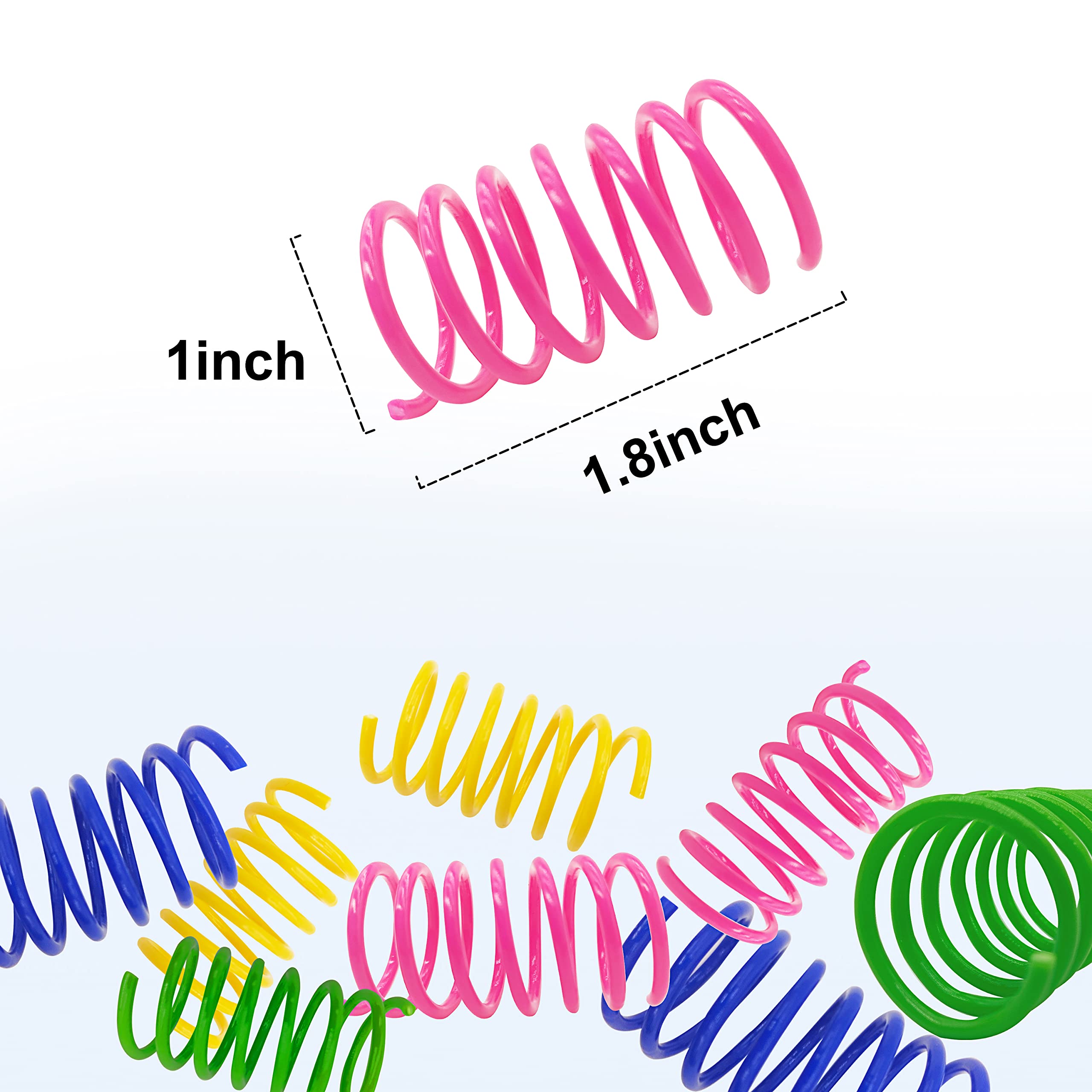 YULOYI blue spring attracts cats with bright color and bounce