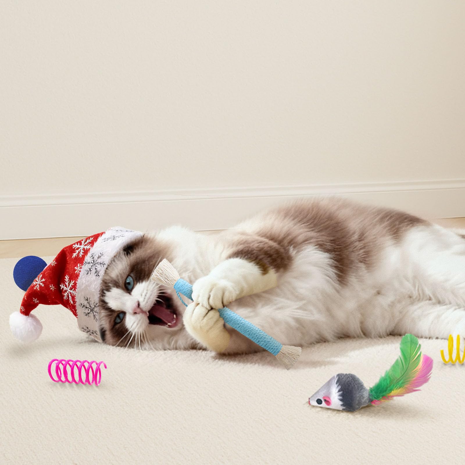YULOYI colorful mouse toy offers lively chase opportunities and quick reflex training.