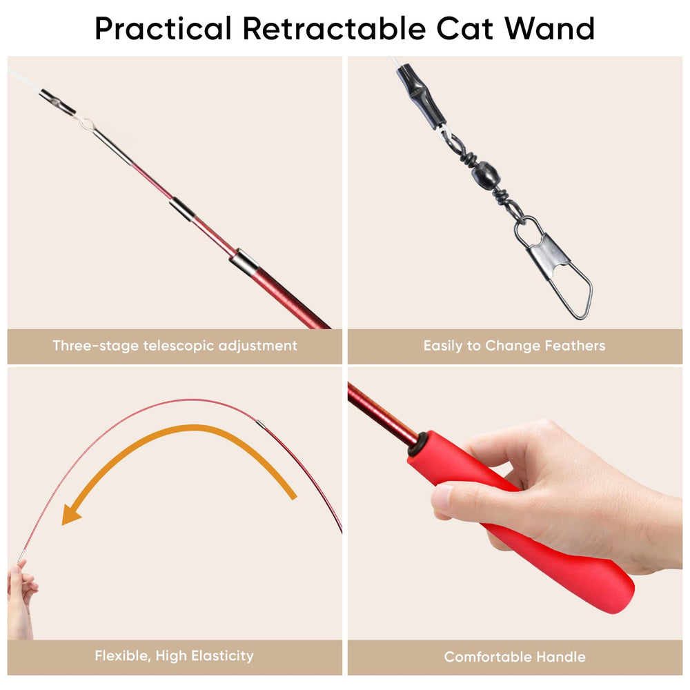 YULOYI non-toxic materials closeup ensuring safe play for kittens and cats.