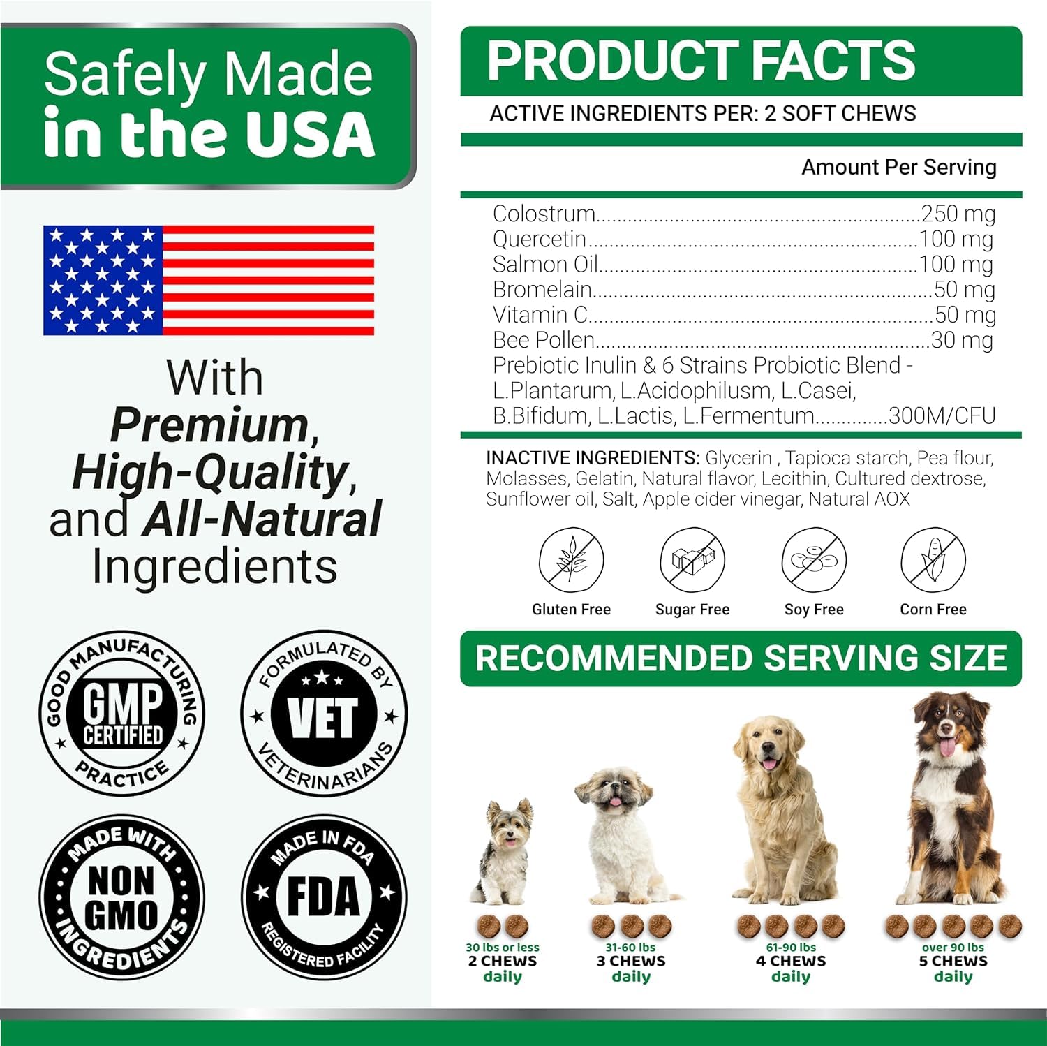 YUMA'S Dog Allergy Chews happy-dog image demonstrates comfort after use