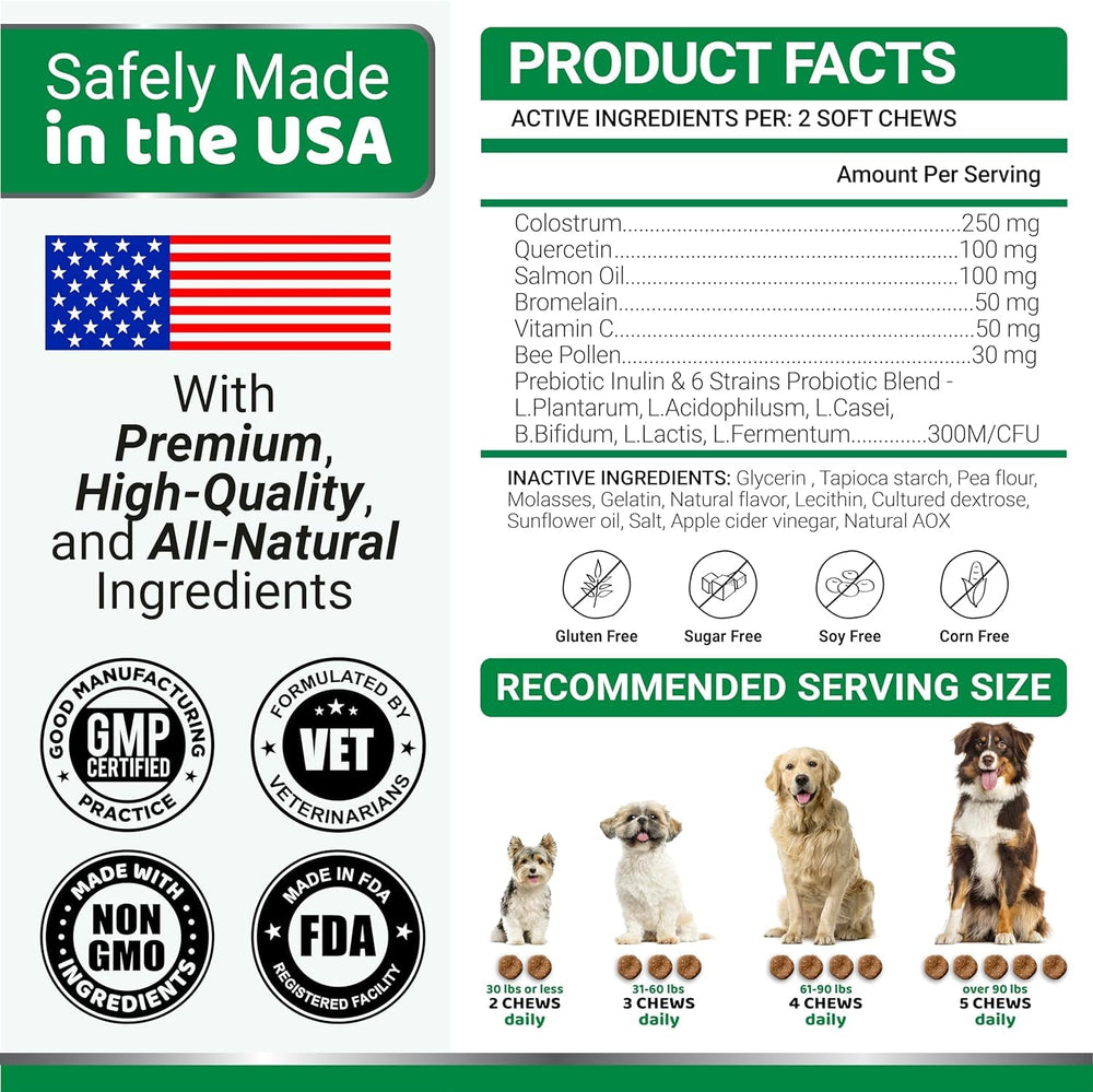YUMA'S Dog Allergy Chews happy-dog image demonstrates comfort after use