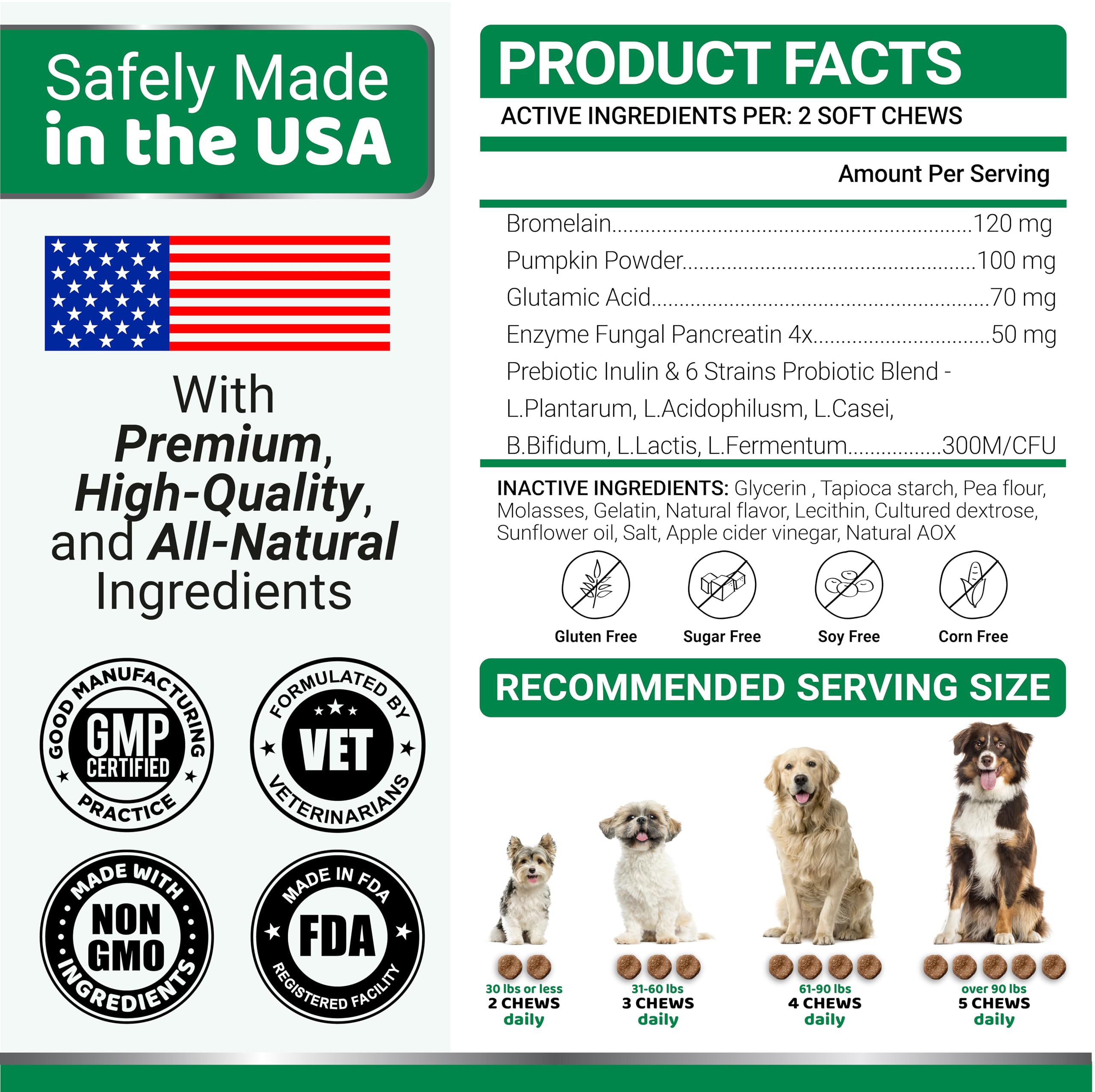 YUMA'S No Poo Chews bundle shot highlights a 170-count, ready-to-use dog supplement.