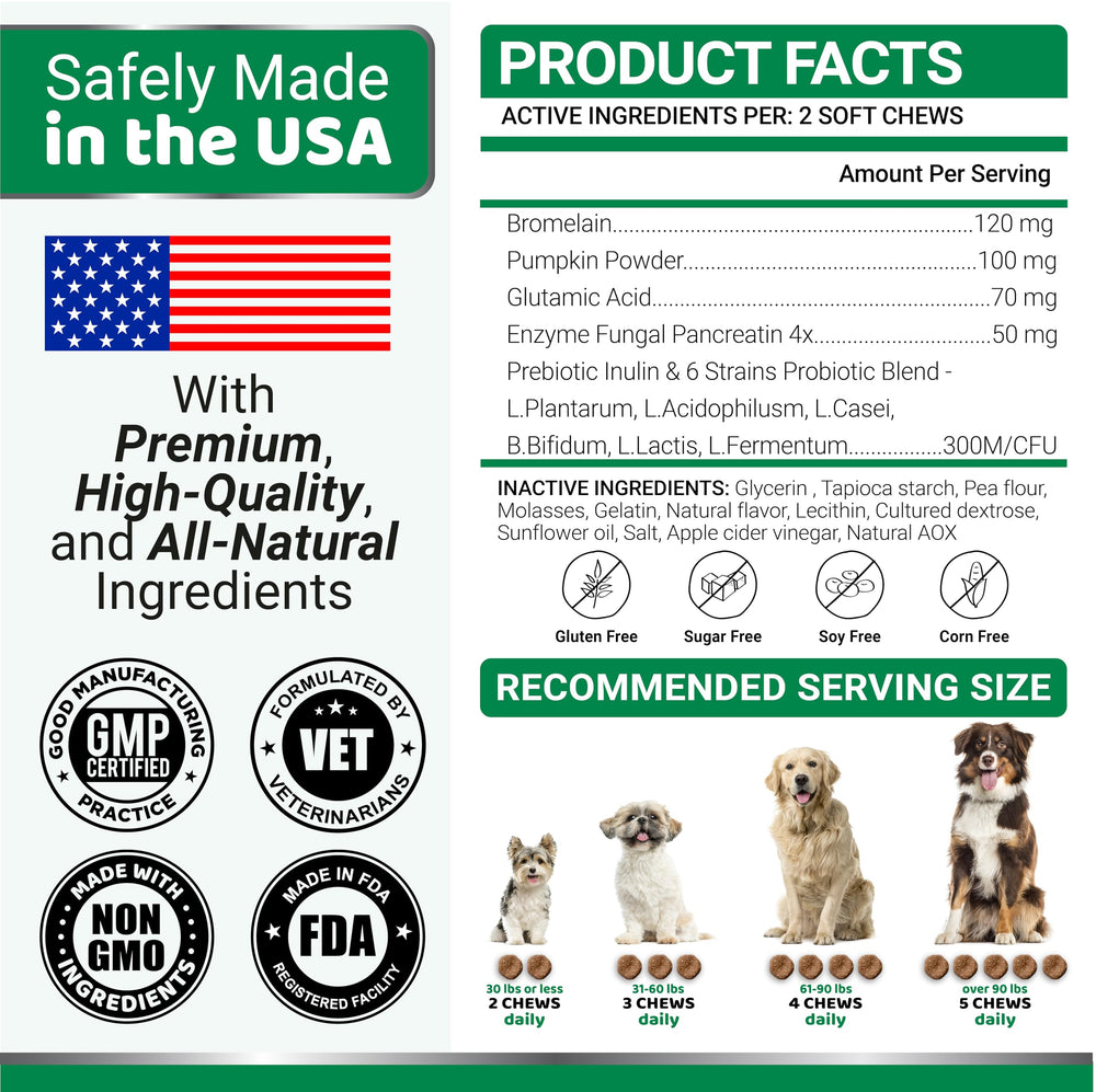 YUMA'S No Poo Chews bundle shot highlights a 170-count, ready-to-use dog supplement.