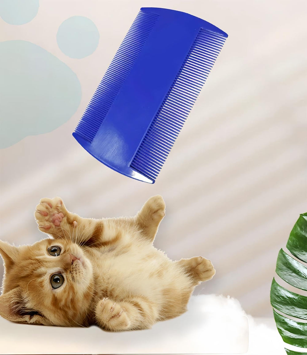 Yumflan flea comb suitable for small and large breeds, including rabbits and guinea pigs.