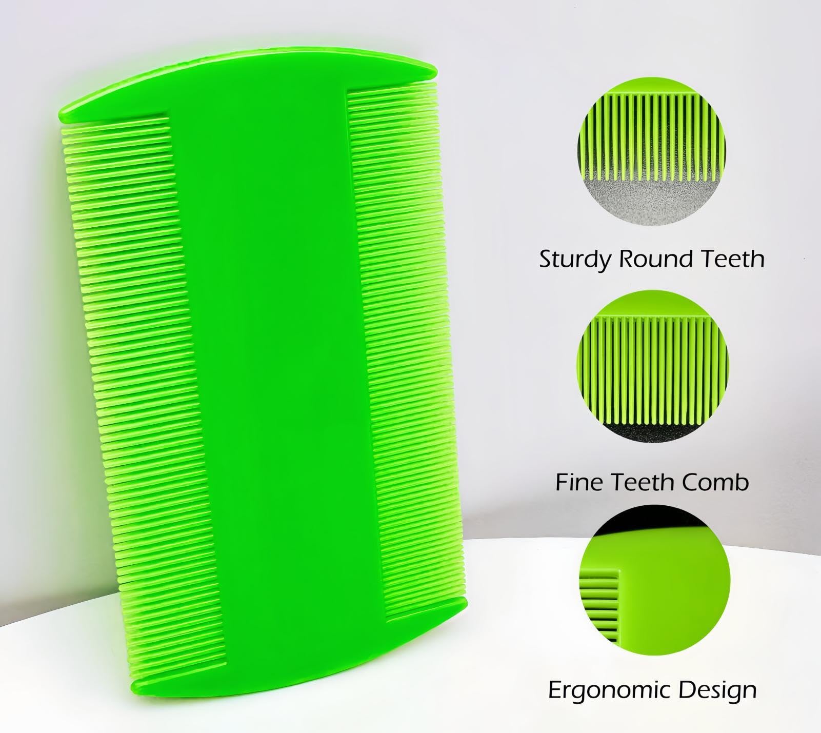 Yumflan flea comb sparse teeth targets tangles and sensitive areas safely.