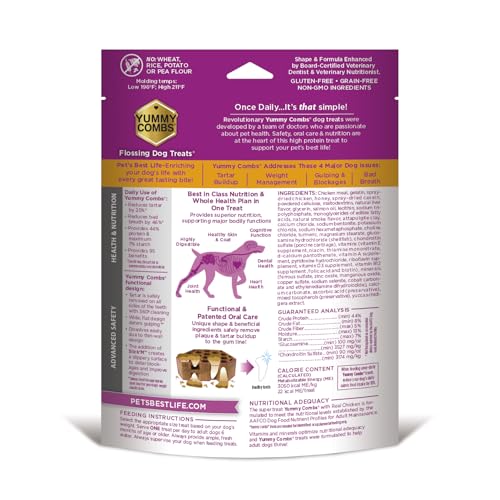 Yummy Combs honeycomb shape detail highlighting 360-degree cleaning action