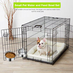 Yummy Sam anti-spill bowl-holder-secure-mount reduces crate mess.