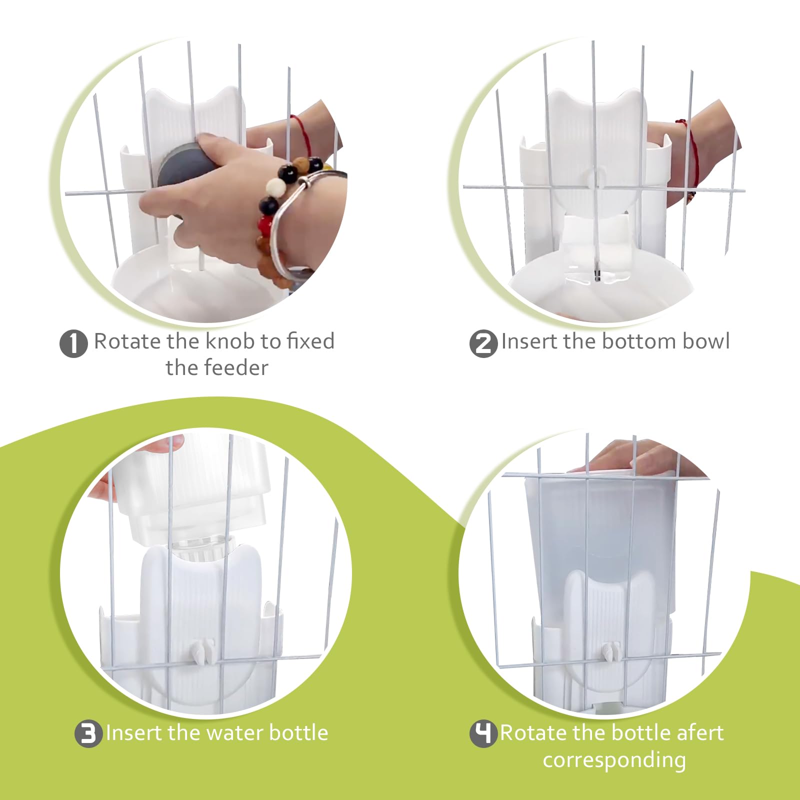 Yummy Sam clear design lets you check remaining food and water.