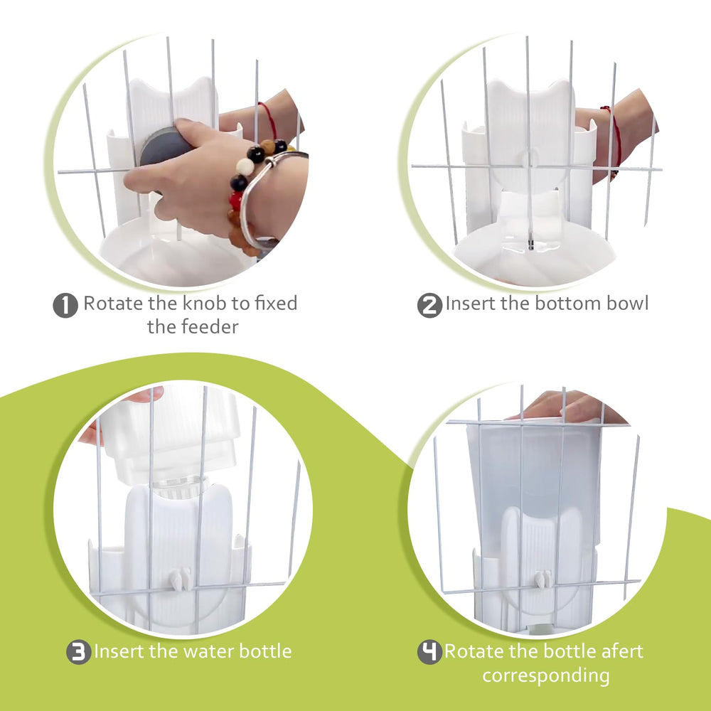 Yummy Sam clear design lets you check remaining food and water.