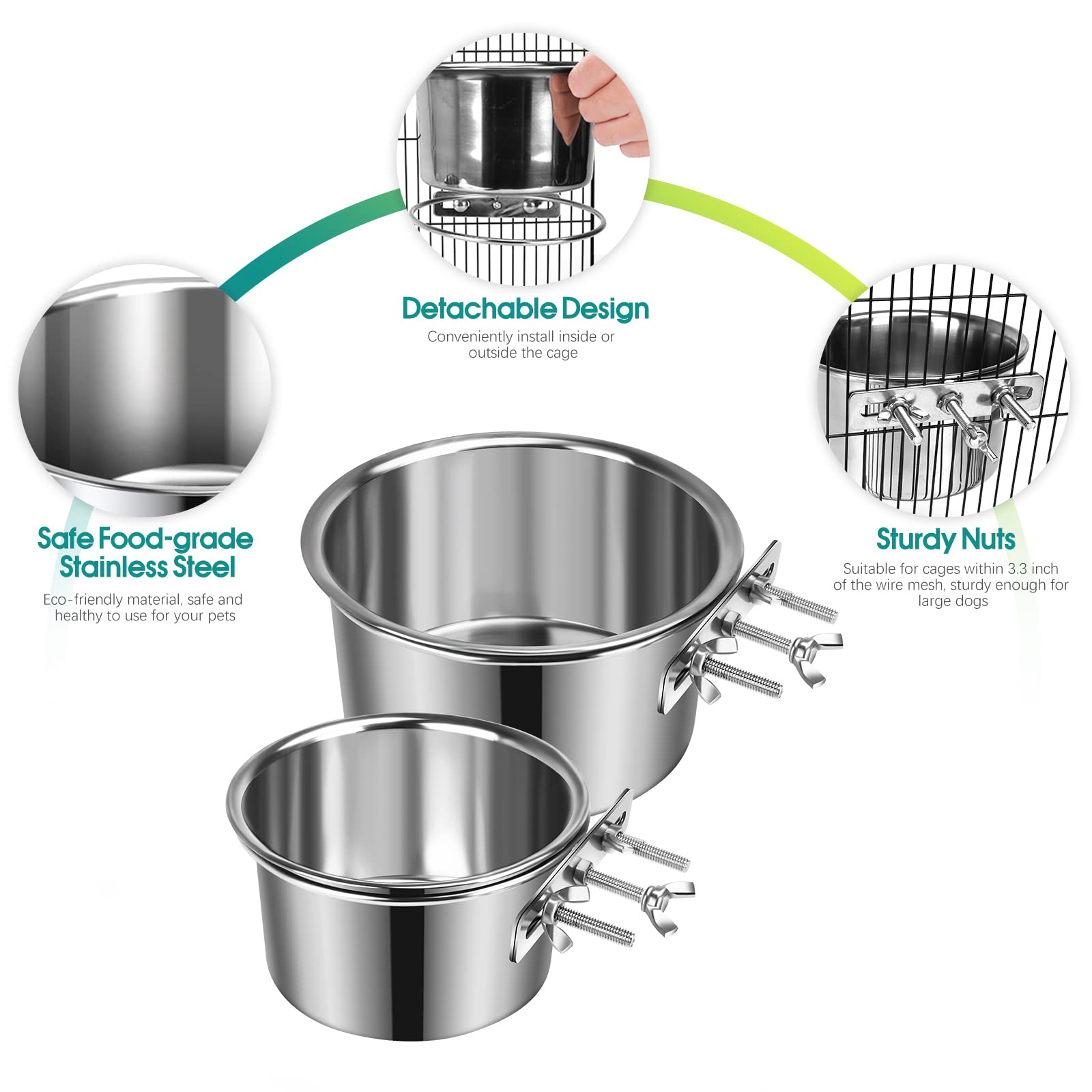 Yummy Sam dishwasher-safe bowls detach easily for quick cleaning.