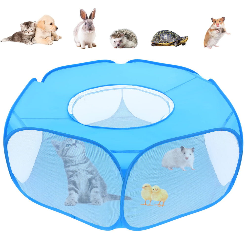Yummy Sam playpen blue top-cover setup for quick indoor/outdoor use