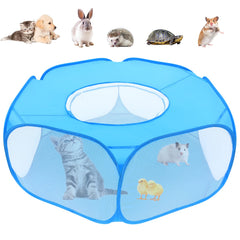 Yummy Sam playpen blue top-cover setup for quick indoor/outdoor use