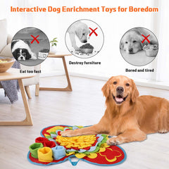 Yummy Sam Snuffle Mat puzzle-toys add interactive challenges for reward-based play.