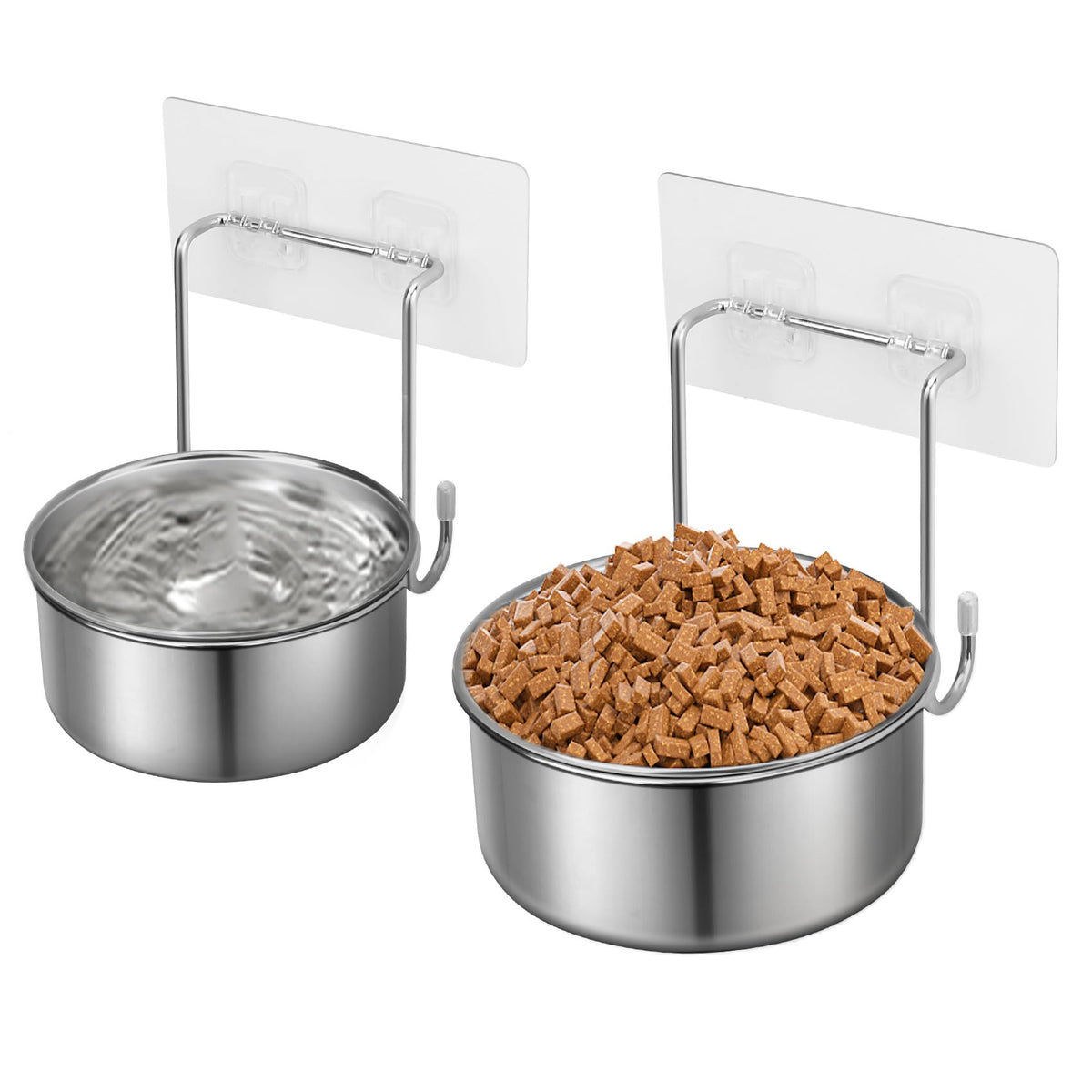 Yummy Sam wall-mounted bowls anti-spill setup keeps floors clean during small-pet feeding