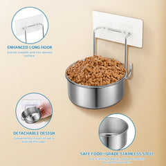 Yummy Sam wall-mounted hook demonstrates easy installation on smooth surfaces for mess-free feeding