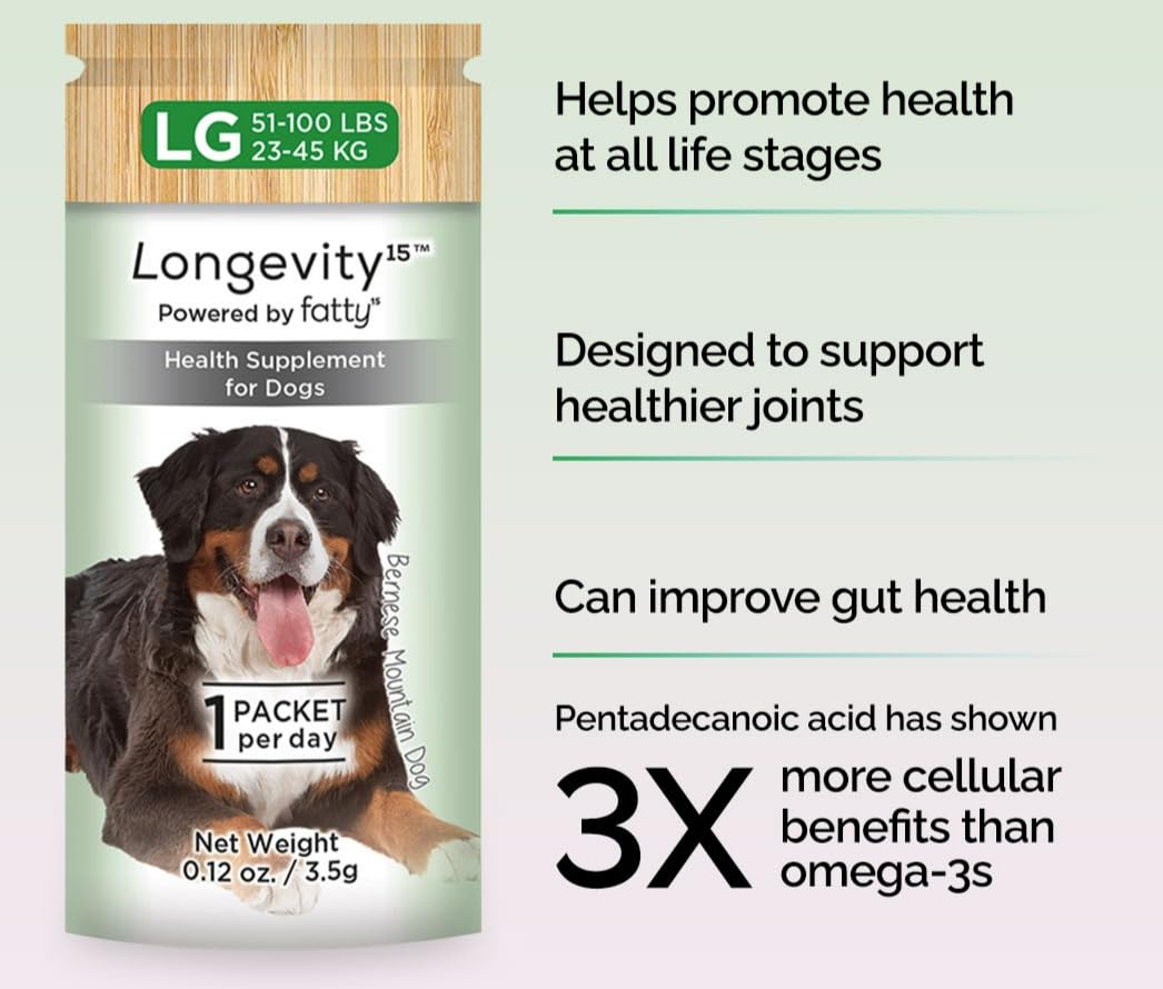 Yummy Combs Longevity15 capsules-closeup highlights pure C15:0 ingredient quality.