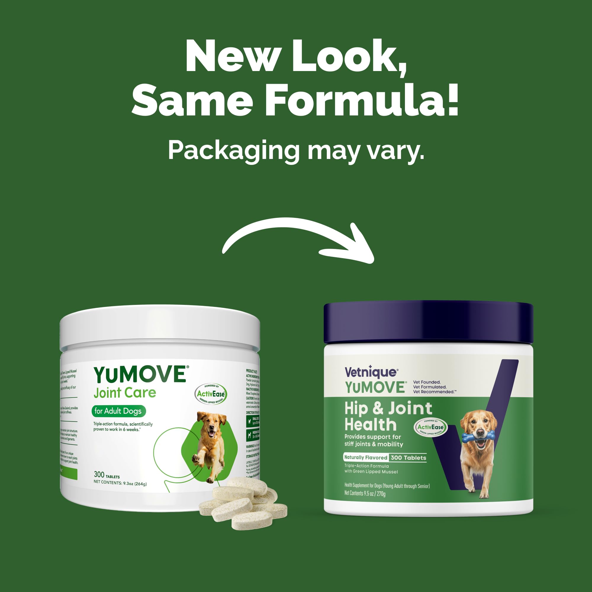 YuMOVE ActivEase green-lipped mussel close-up highlights natural joint support.