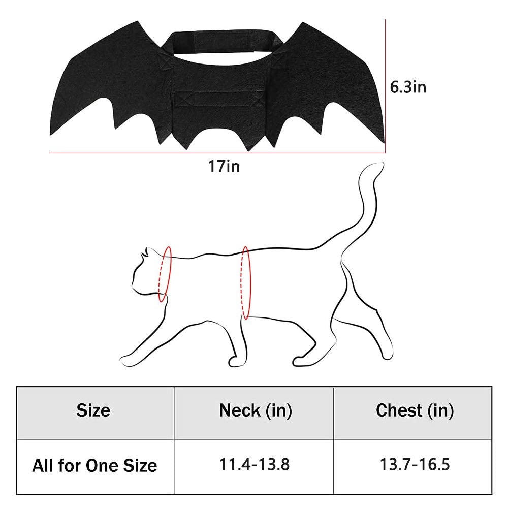Yunfan bat wings showcase adjustable sizing and secure straps for playful pets