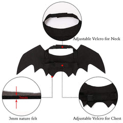 Yunfan bat wings are adorable costume accessories for cats and small dogs