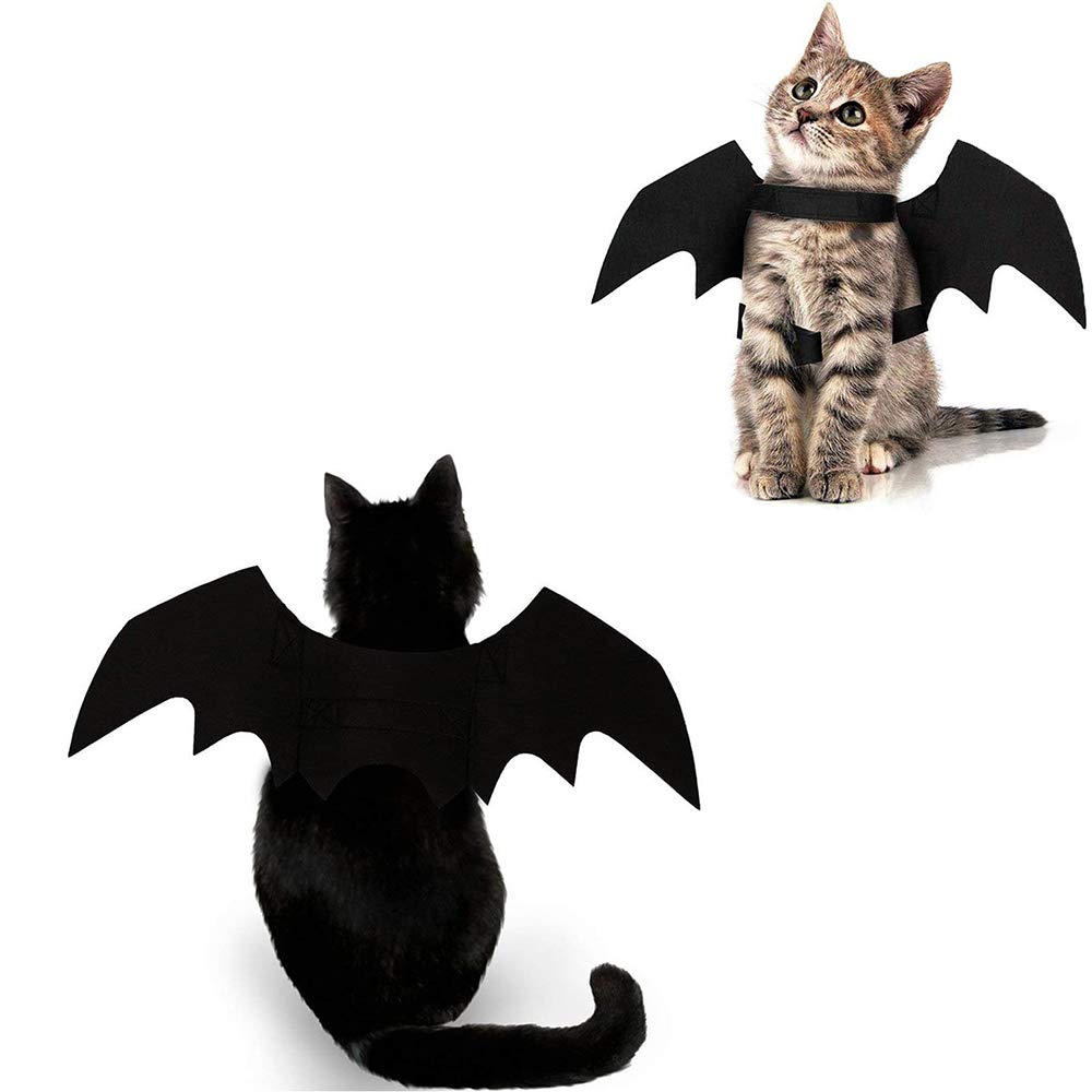 Yunfan bat wings pet costume with adjustable strap for a secure fit during dress-up