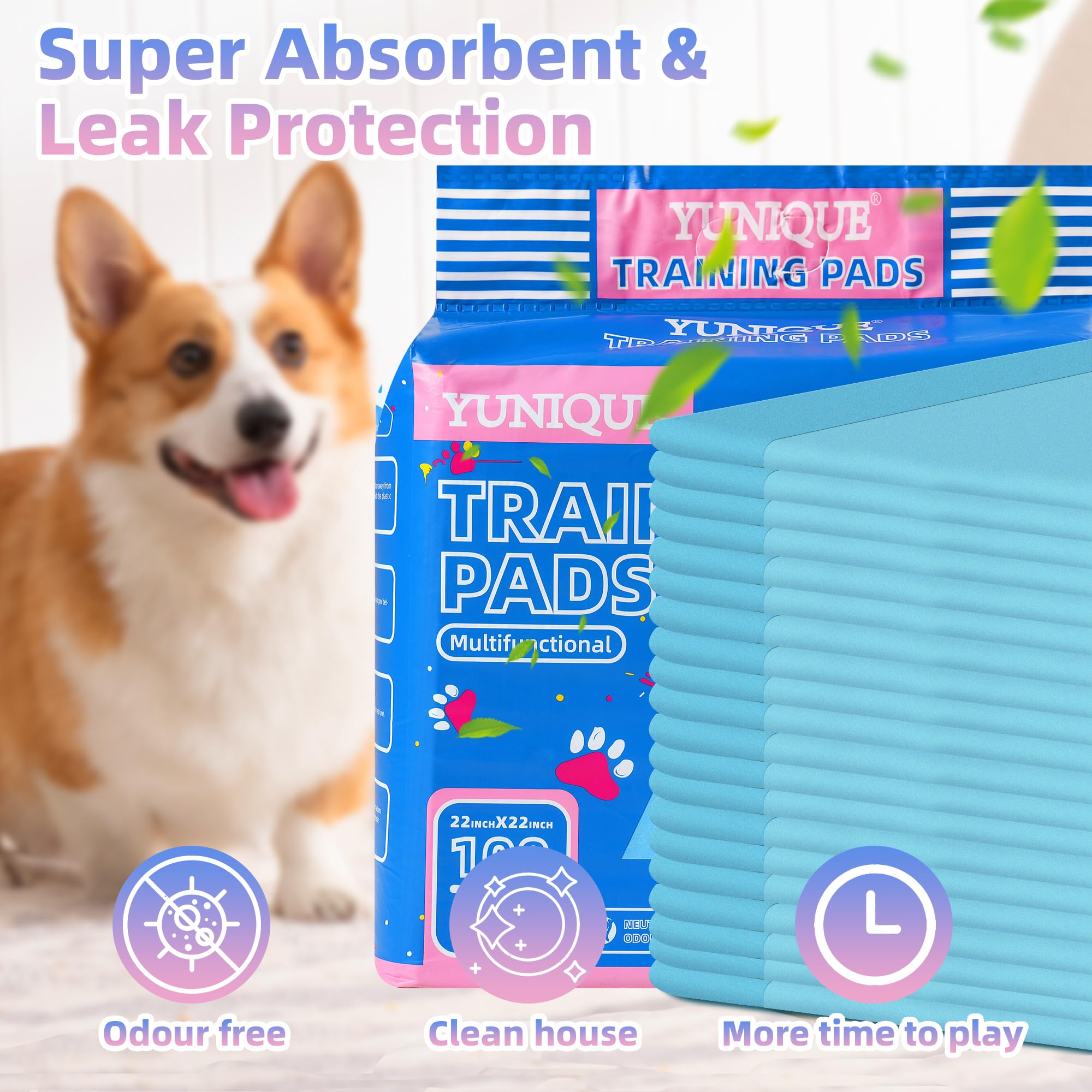 YUNIQUE built-in attractant guides puppies to the pad for training.