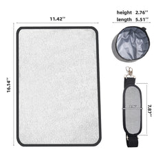 YUNIQUE carrier breathable-mesh side panels promote airflow for pet comfort.