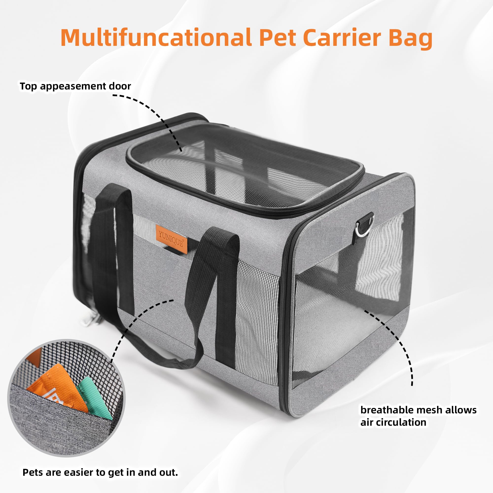 YUNIQUE carrier-collapsible design folds compactly for storage.