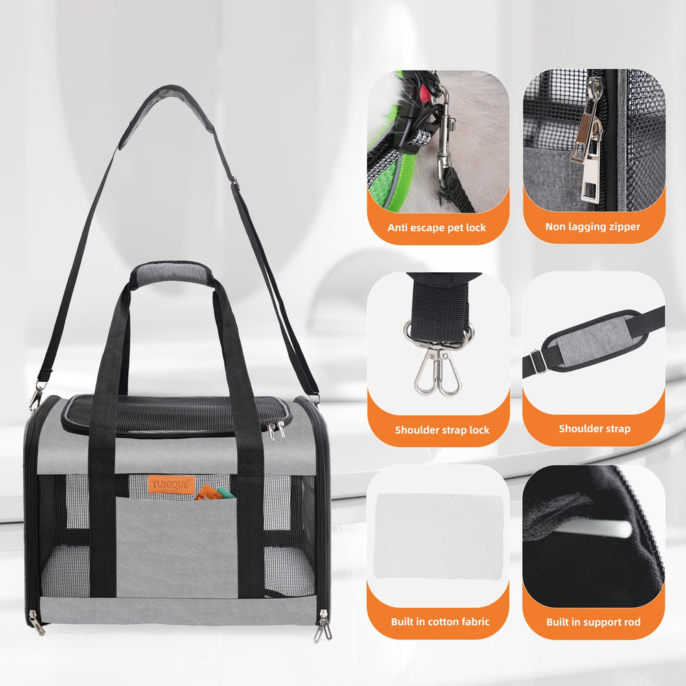 YUNIQUE carrier-shoulder-backpack-style strap for hands-free transport.