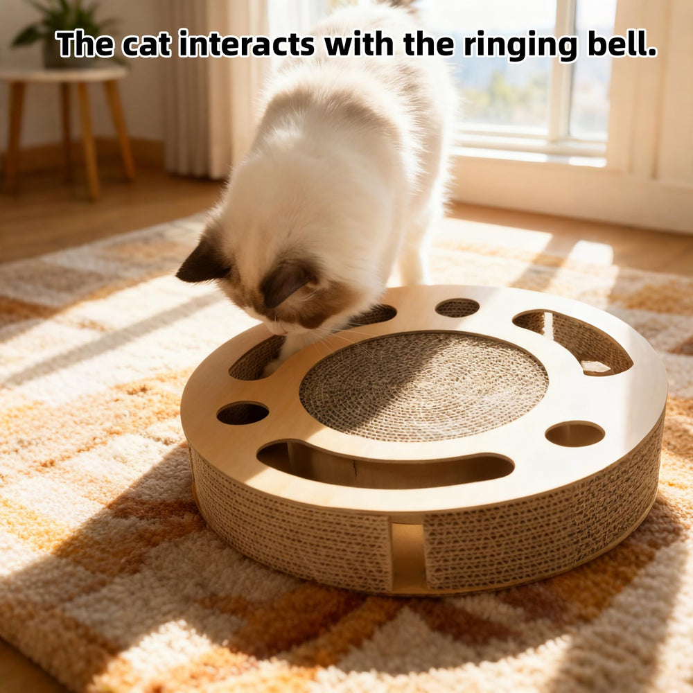 YUNIQUE stable base prevents tipping during enthusiastic pawing and scratching sessions.