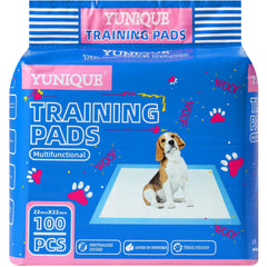YUNIQUE training pad 22x22 in use for a clean indoor potty area.