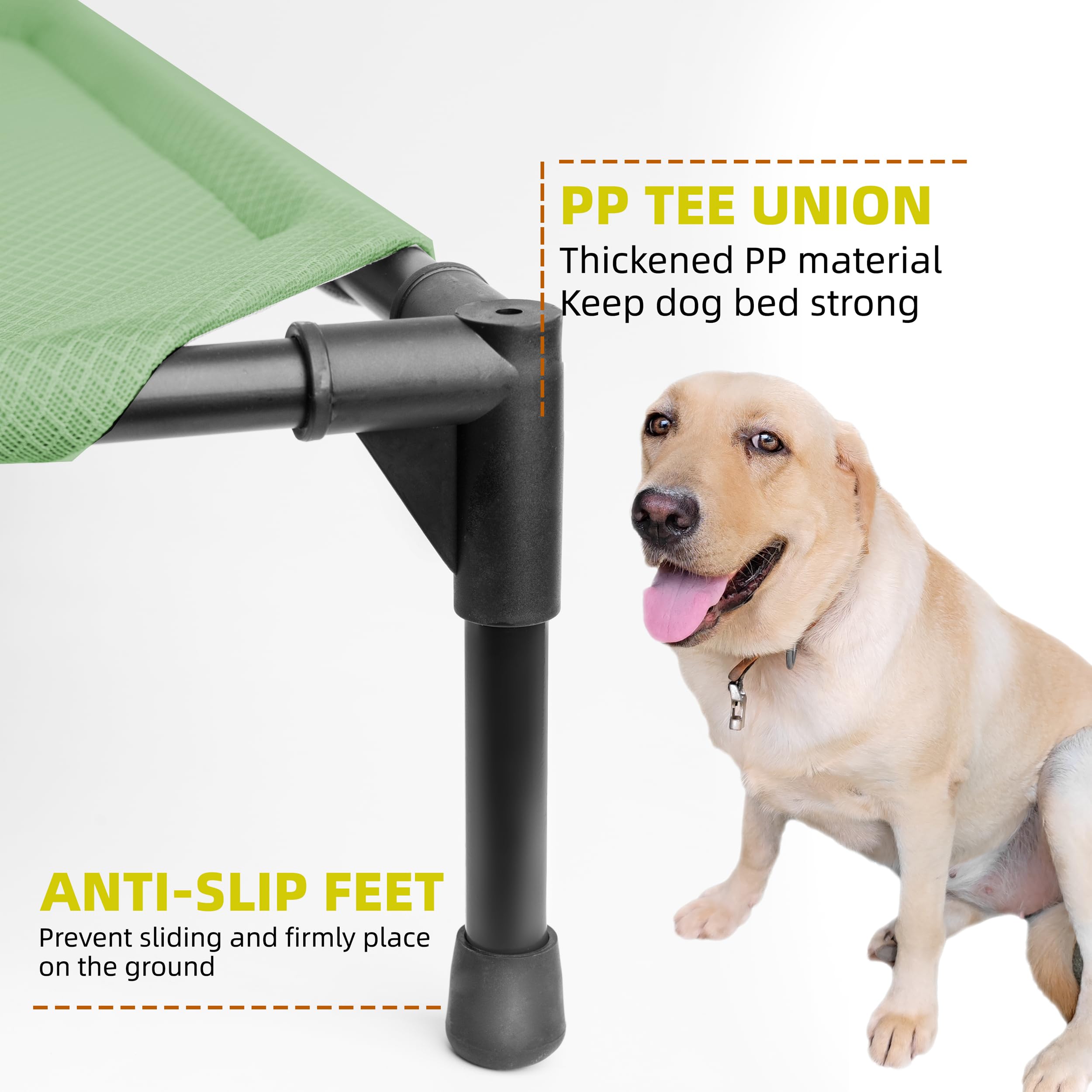 YUNKINGDOM breathable mesh design dog bed promotes airflow for hot-weather comfort