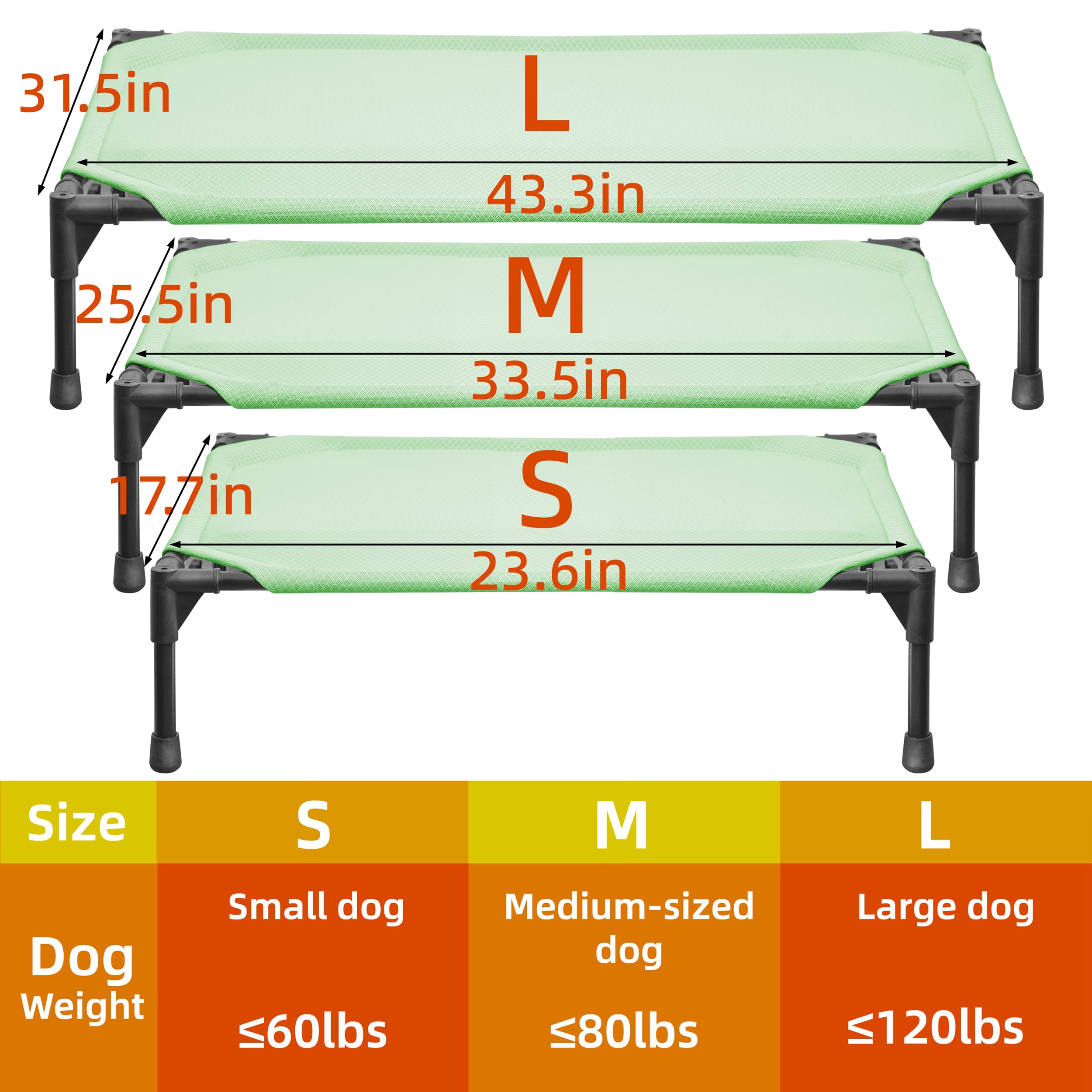 YUNKINGDOM lightweight portable dog bed for travel and outdoor activities