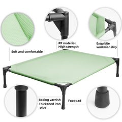YUNKINGDOM removable cushion on green dog bed enables easy cleaning and maintenance