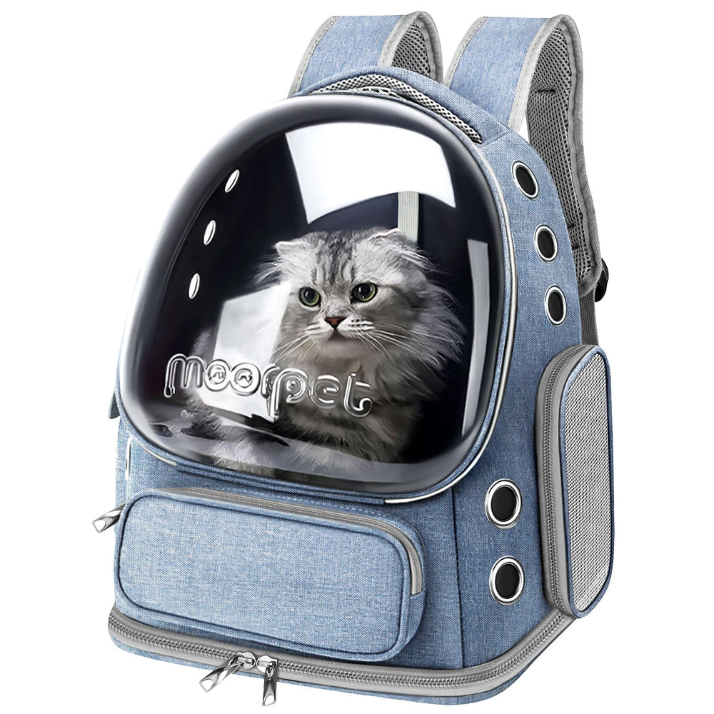 YUNLINLI cat backpack bubble window for easy viewing during travel