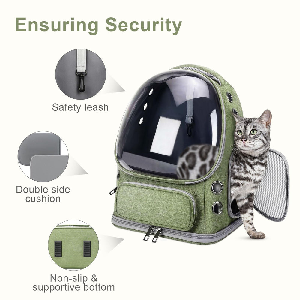 YUNLINLI cat backpack durable oxford fabric withstands frequent travel.