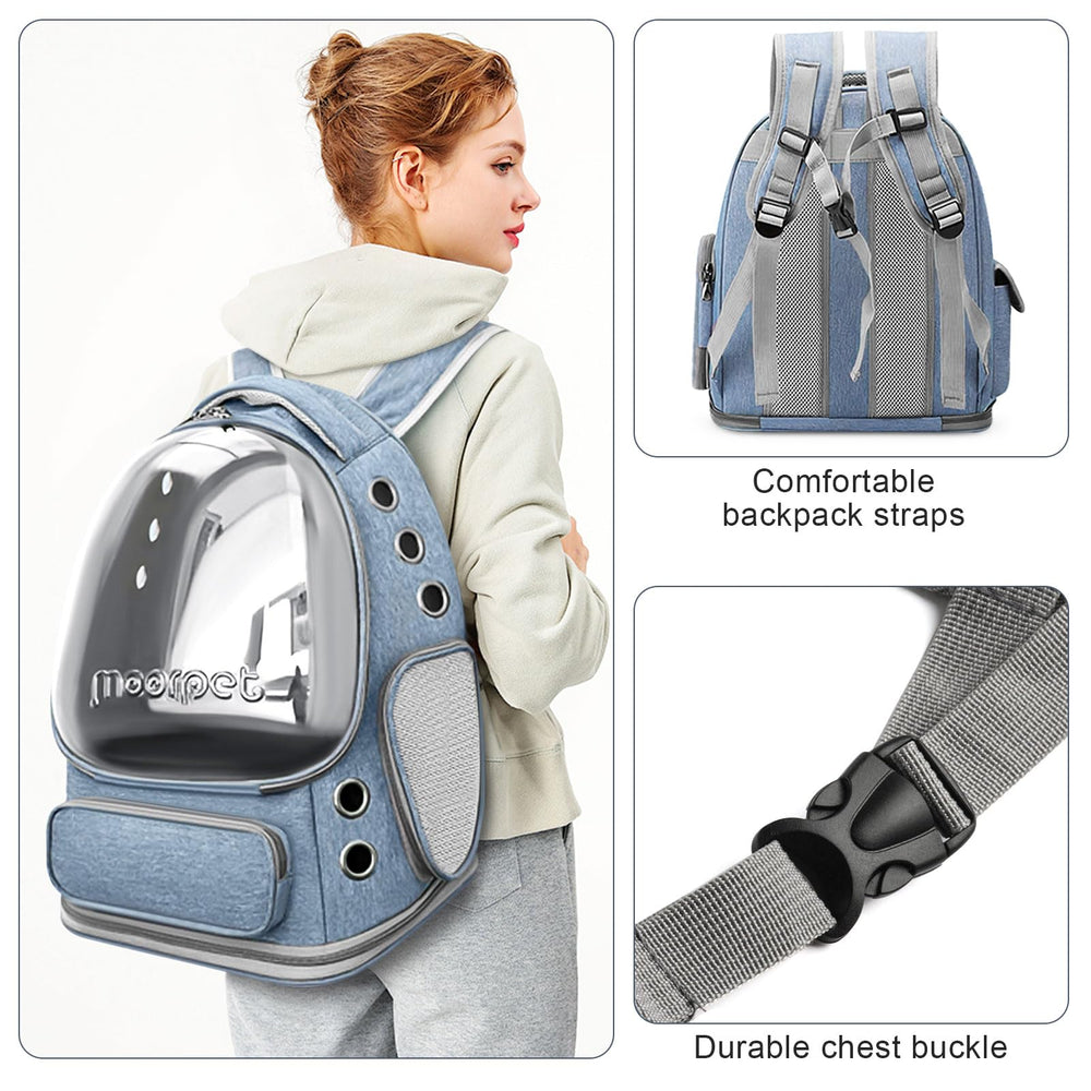 YUNLINLI cat backpack folded-compact storage for easy packing