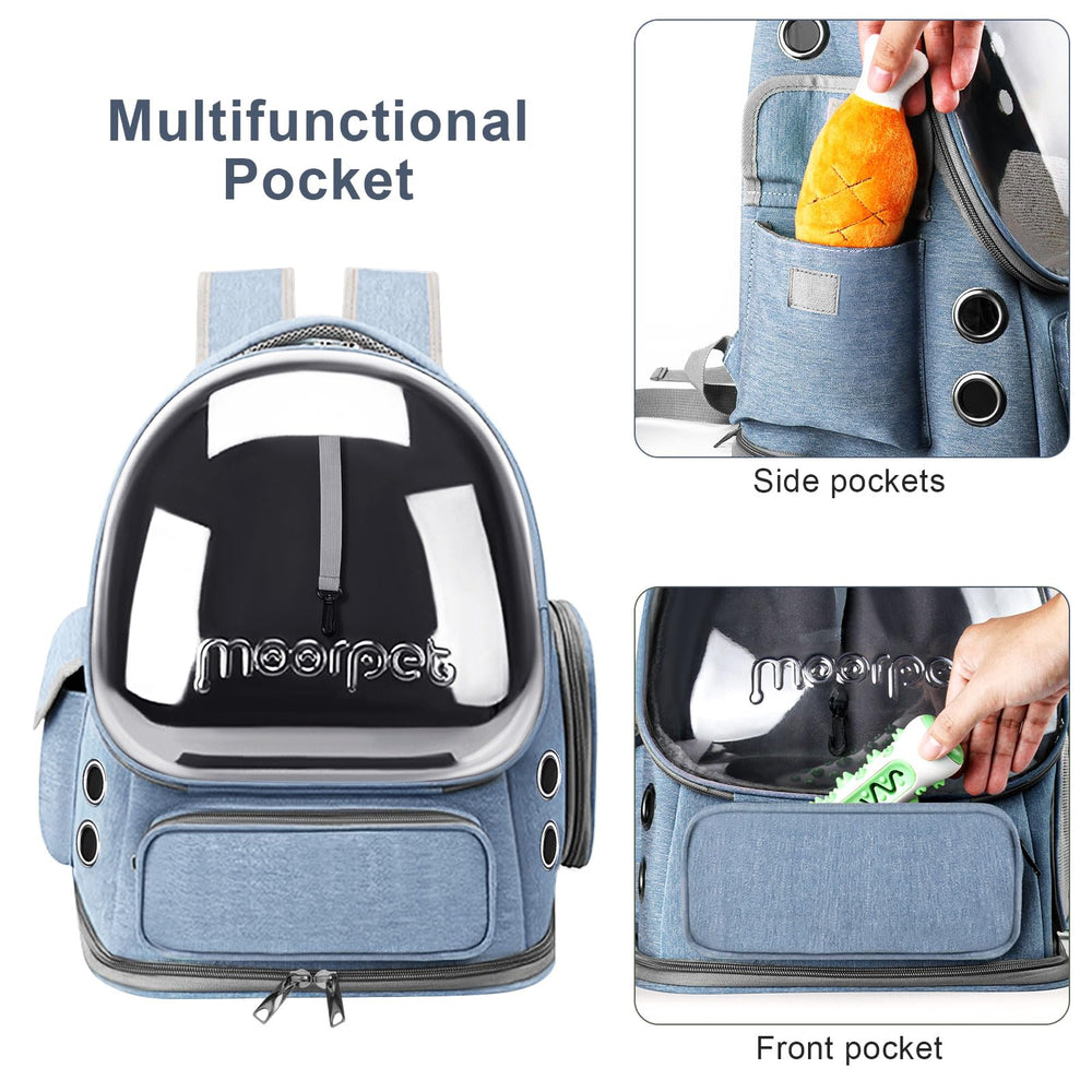 YUNLINLI cat backpack ventilation system provides steady airflow for pets