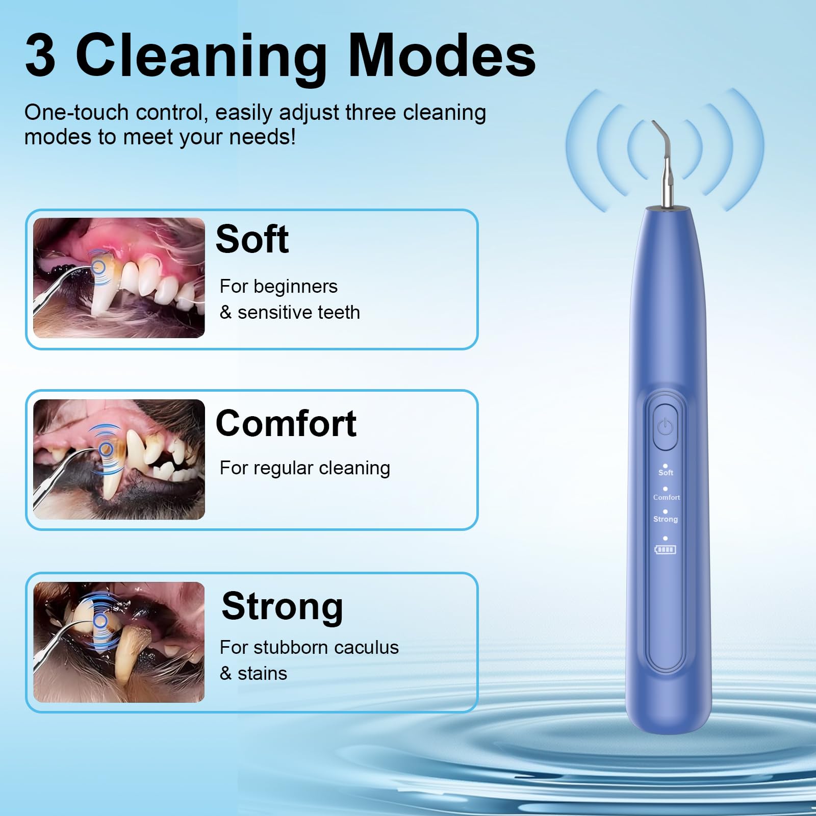 YunLuna dog teeth cleaner USB charging port for easy power
